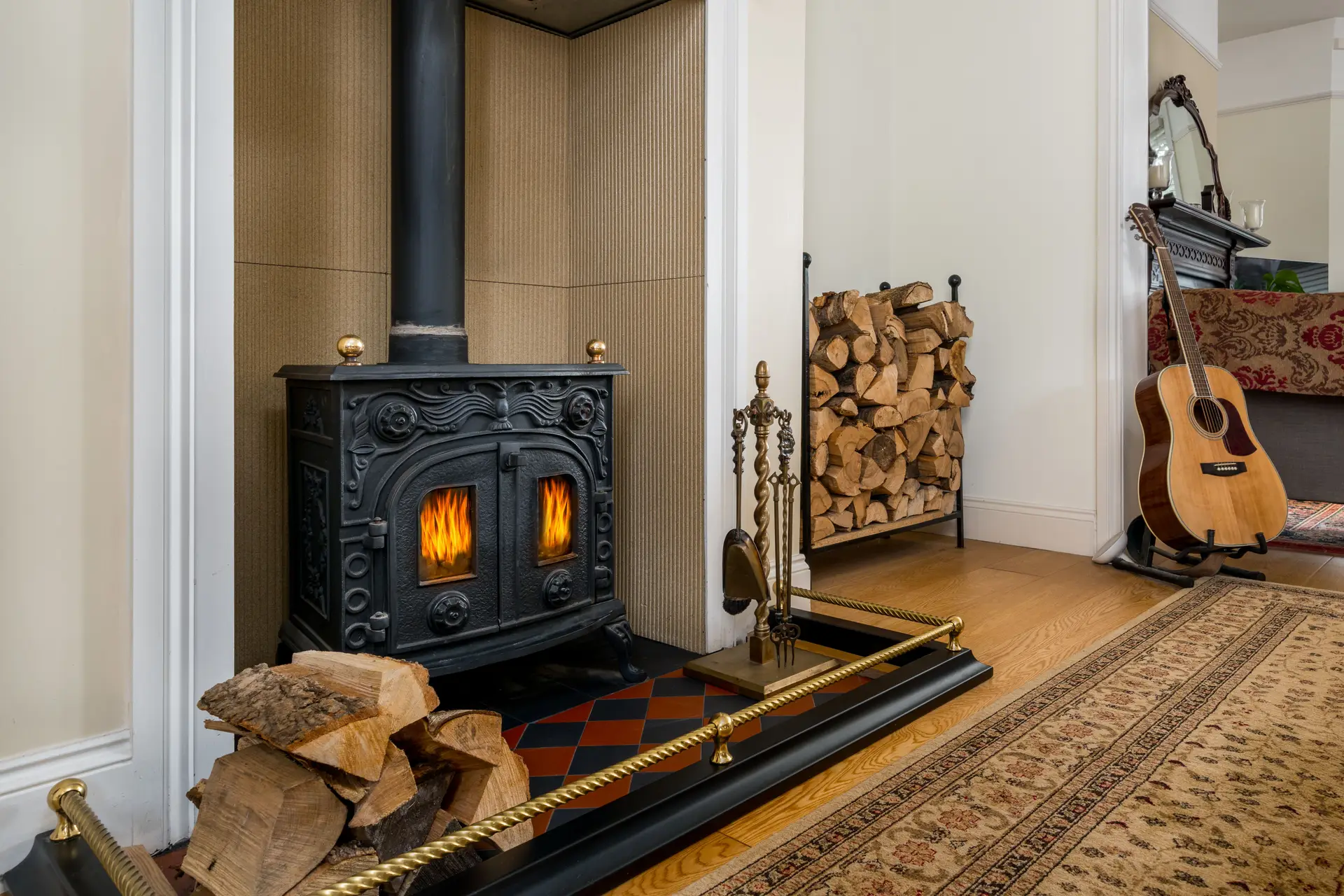 Wood Fireplace