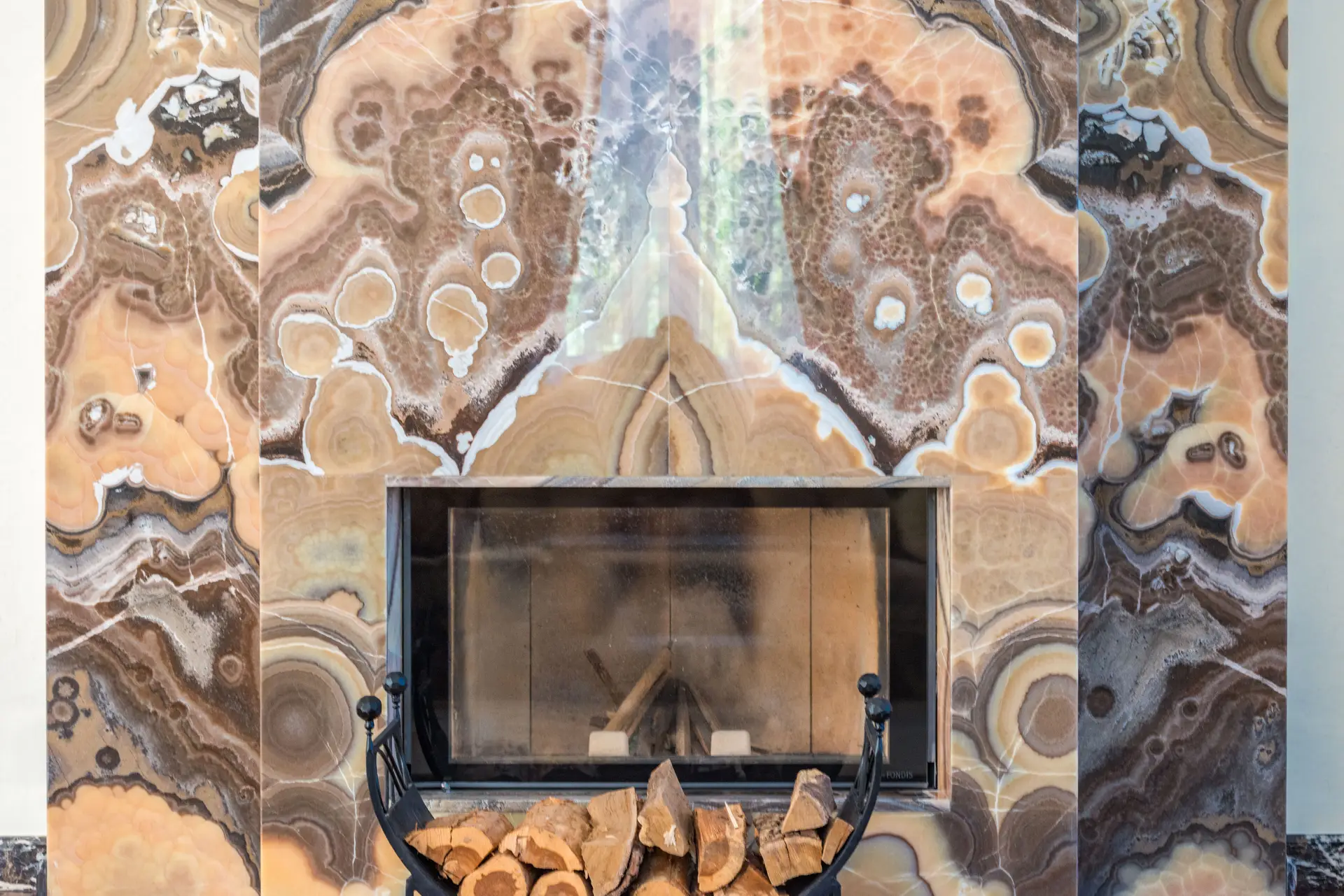 Marble Contemporary Fireplace